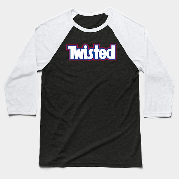 Twisted Candy Logo Baseball T-Shirt by Illustrious Graphics 